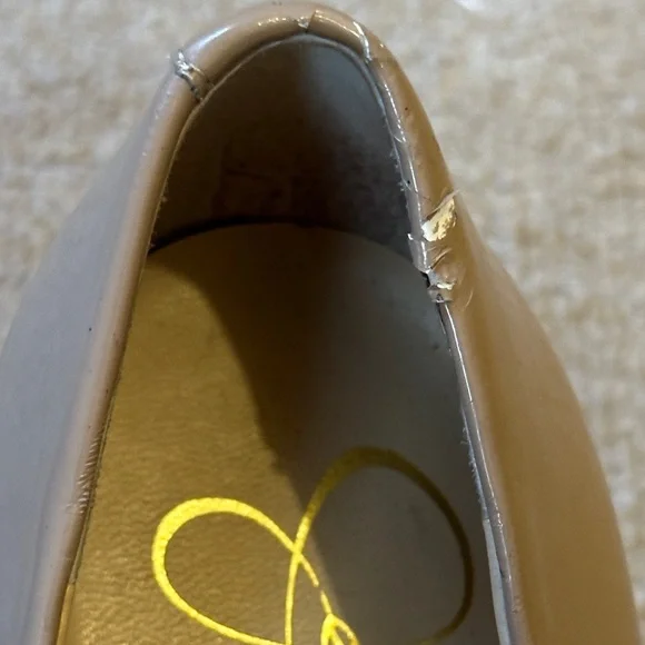 Jessica Simpson Tan Nude Wedge Heels - size 8 - Classic Style READ DESCRIPTION - Picture 9 of 13